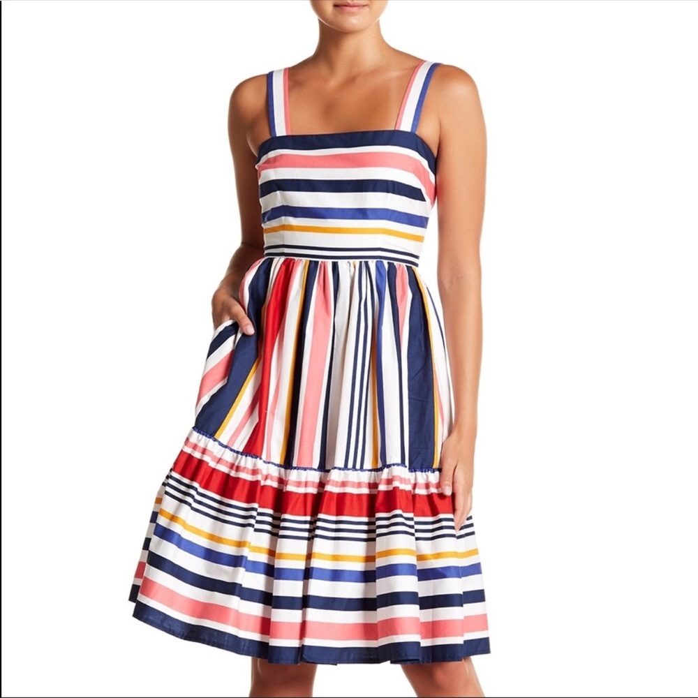NWT Vince Camuto Multicolored Stripe Sundress